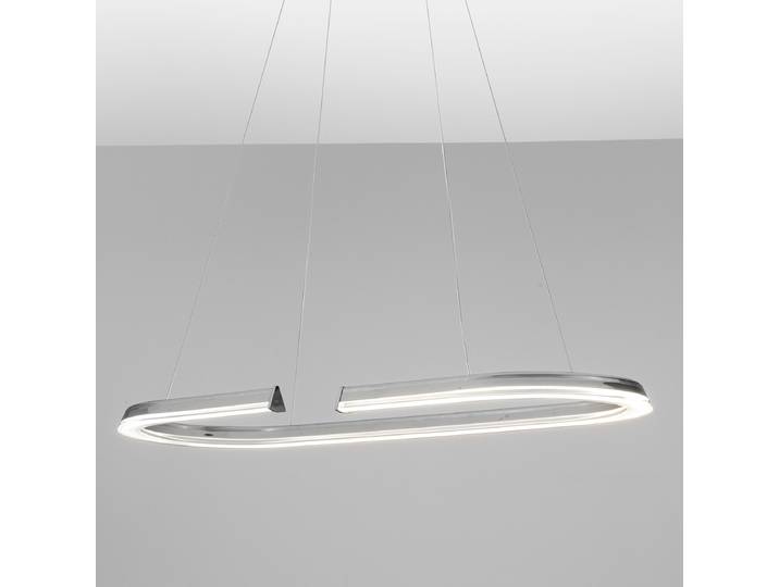 Suspension Elmo type C 90 x 125 x 90cm Argenté/Argenté aluminium / verre acrylique LED non-remplaçables Module LED