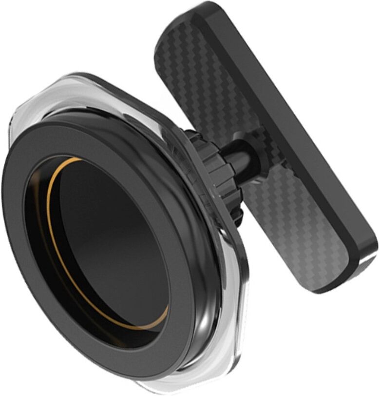 INF Beidseitige magnetische Smartphonehalterung mit 360-Grad-Drehung und Befestigungsplatte Schwarz