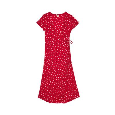 Minikleid BILLABONG "Wrap Me Up", Damen, Gr. M, rot (havana rot), Obermaterial: 100% Viskose., Kleider Minikleid