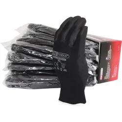 KS Tools Mikro-Feinstrickhandschuhe-schwarz schwarz 10 - 310.0475 - schwarz