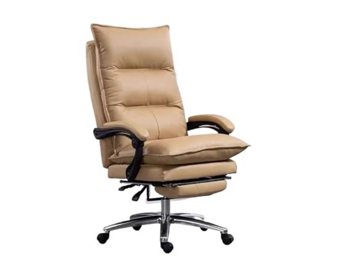 Ygt9mS6vz Stuhl mit hoher Rückenlehne Drehbarer, rollender Chefbürostuhl mit hoher Rückenlehne(Khaki)