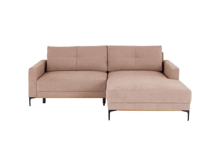 Ecksofa mit Schlaffunktion & Bettkasten Bergamo Rosa