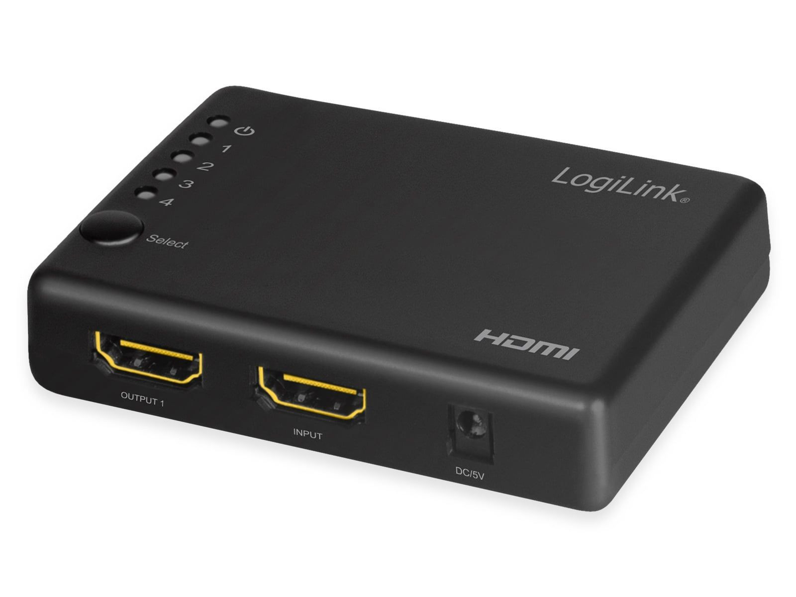 LogiLink HD0036 4K/30 Hz HDMI-splitter 4-voudig zwart