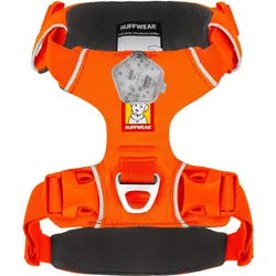 Ruffwear Front Range Hundegeschirr, leuchtend orange, Grösse L/XL (Hund), Halsband + Leine