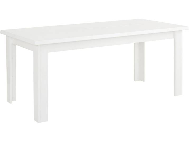Esstisch HOME AFFAIRE Ixo , weiss (weiß), B:180cm H:74,6cm T:90cm, Tische, Esstisch, Mit 2 dekorativ geschwungenen Oberplatten.. Hochwertige Verarbeitung