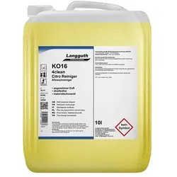 Universalreiniger Langguth Allzweckreiniger Citro KO16 10 L Duftreiniger mit intensiver streifenfreier Reinigung