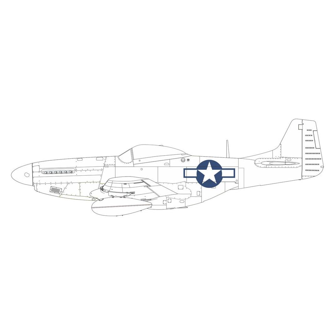 Eduard P-51D US national insignia (CX664)