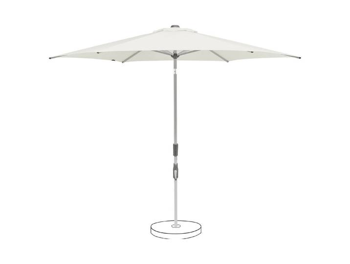 Suncomfort Mittelmastschirm Slide Sandweiss ⌀ 2.5 m