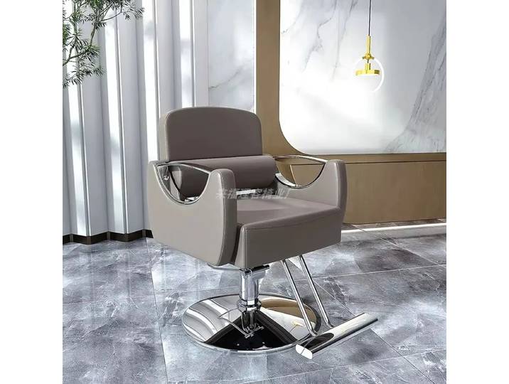 Chaise de barbier personnalisée bon marché pliante conception blanche coiffeur chaise de barbier nordique réglable Silla Barberia meubles de Salon