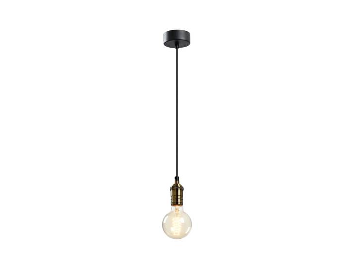 QUVIO Hanglamp industrieel - Minimalistisch design - Koper - D 4 cm