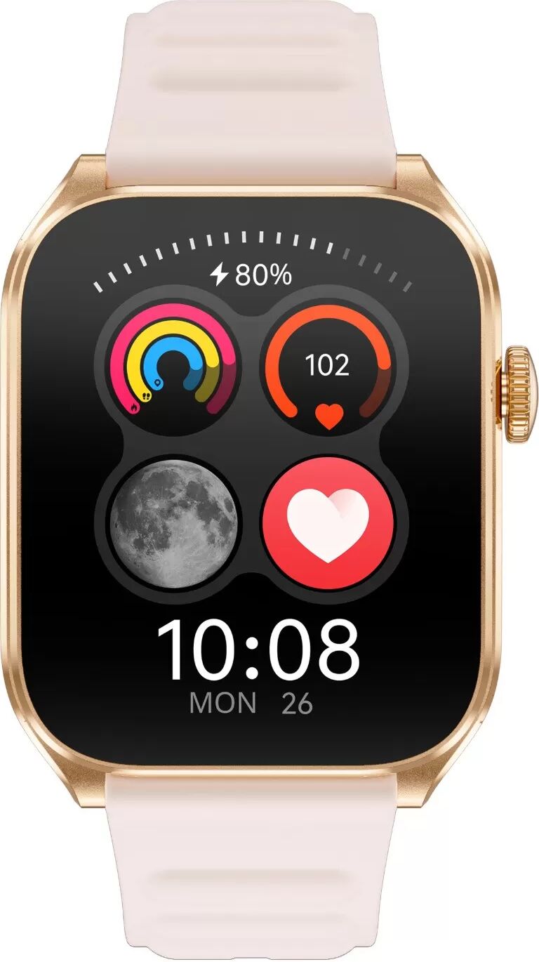 INF 1,93" AMOLED Bluetooth Anruf Smartwatch kompatibel mit GloryFit APP Rosa