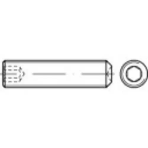 TOOLCRAFT 1062936 Gewindestift M4 10mm Edelstahl A1, A2 50St.
