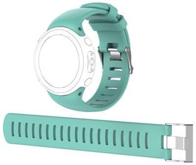 Everyday Crate Suunto D4 D4i Novo Silicone Dive Watch Band With Extension Strap Soft Replacement Wristband mint Green