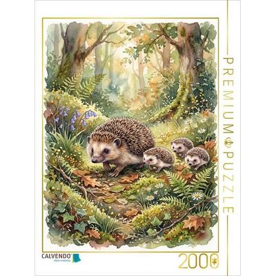 CALVENDO Puzzle Die Igel | 2000 Teile Lege-Größe 90 × 67 cm Foto-Puzzle für glückliche Stunden