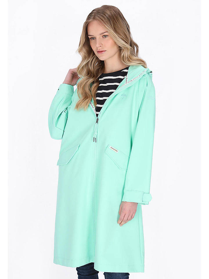 Schmuddelwedda Softshell-Mantel in Mint - XL