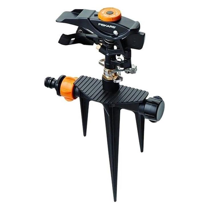 Fiskars Impuls-Sprinkler XL, Mit Abstandsregelung, Sprühbildkontrolle und Rotationskontrolle, Univer (1023658)