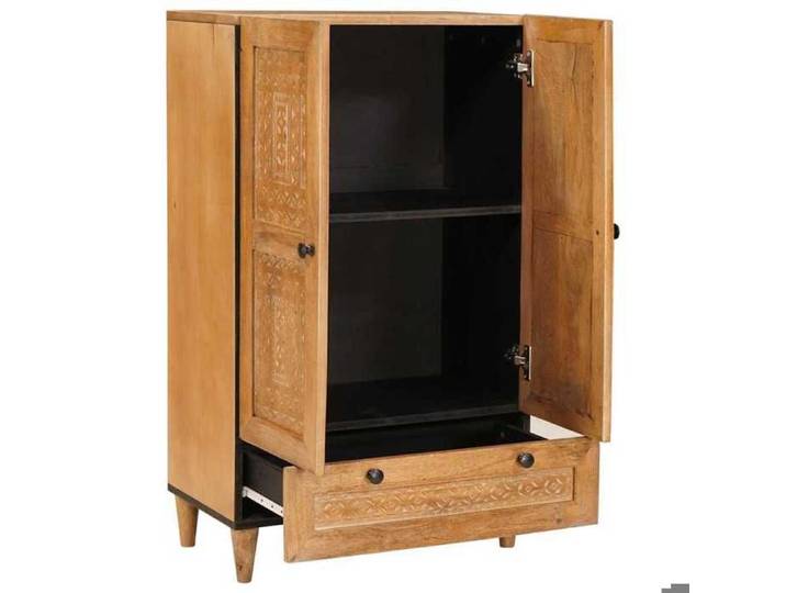 BONNIE®Haut Armoire avec tiroir Marron clair 60x33x100 cm FR801053