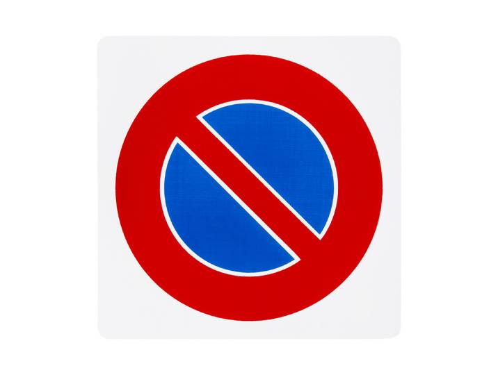 Schild Parkverbot 15 × 15 cm