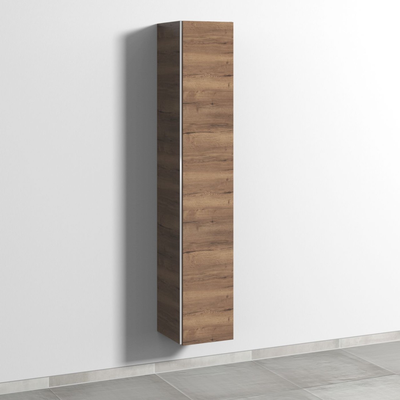 Sanipa 3way Hochschrank mit 1 Tür, Eiche-Tabak BR10750