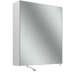 Schneider CARE Spiegelschrank, 595x680mm, Türanschlag li., ohne Beleuchtung, 2 Steckdosen re. außen unten, 193.661.02.02, Ausführung: EU-Norm/Korpus weiss