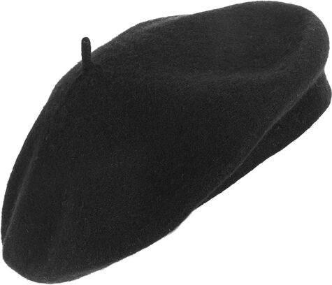 Baskenmütze, schwarz