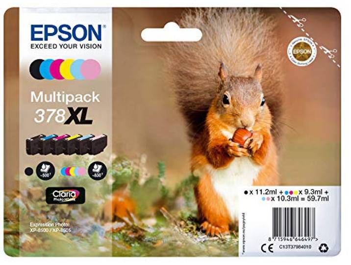 Epson Originele 378 XL inktcartridges, Multipack, 6-Kleurig