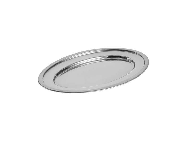 HAY - Essential Steel Servierplatte oval, large, edelstahl