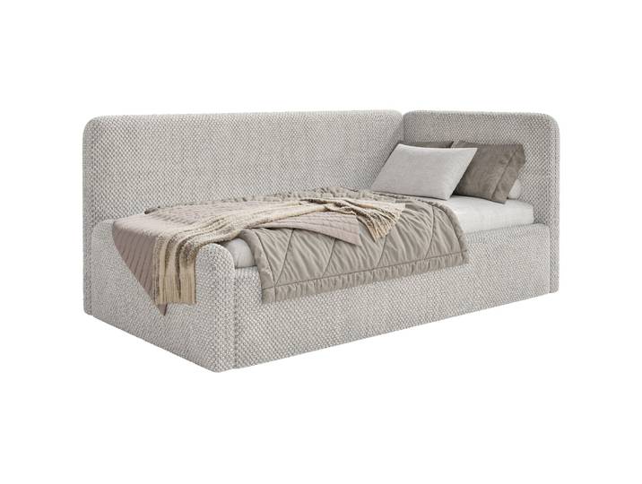 Jugendbett 90x200 cm Fanklo rechtsseitig mit Stauraum,