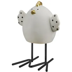 Deko Huhn Punto mit Flügeln 10cm