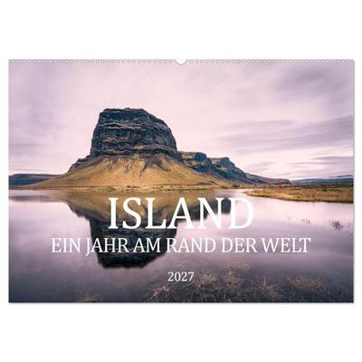 Island. Ein Jahr am Rand der Welt (Wandkalender 2027 DIN A2 quer), CALVENDO Monatskalender
