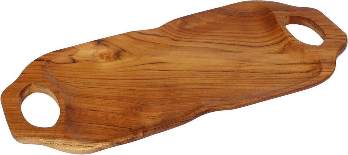 Houten Dienblad Teak Bruin 45 cm