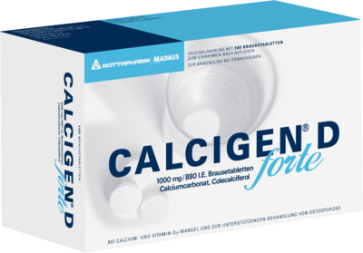 Cooper Consumer Health Deutschland GmbH CALCIGEN D forte 1000 mg/880 I.E. Brausetabletten 100 St 01697339