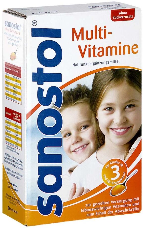 Sanostol Multivitamin Saft ohne Zucker 460ml
