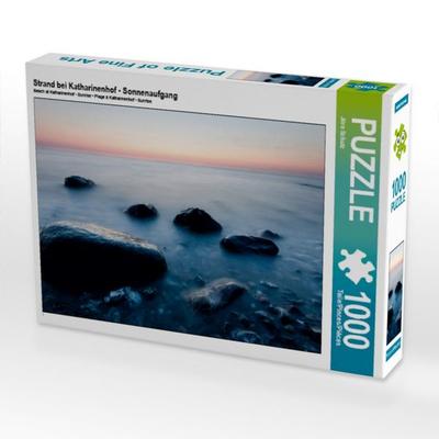 CALVENDO Puzzle Strand bei Katharinenhof - Sonnenaufgang | 1000 Teile Lege-Größe 64 × 48 cm Foto-Puzzle für glückliche Stunden
