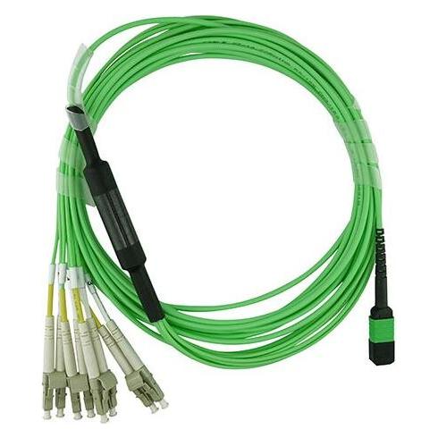 BlueOptics LWL MPO/4xLC Breakout Kabel OM5 15 Meter (15 m) (22748231)