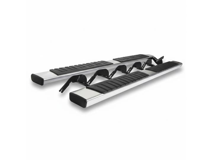 Marchepieds latéraux en aluminium, barres de protection Nerf compatibles avec Ford F150, marchepieds en aluminium robustes de 212 cm/83,5 pouces, marchepieds latéraux pour camion