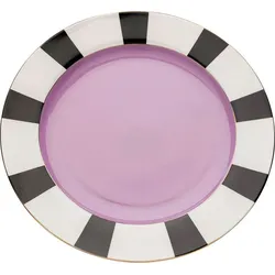 4er-Set KARE DESIGN Platzteller Harlequin Ø 30 cm Porzellan Violett Lila