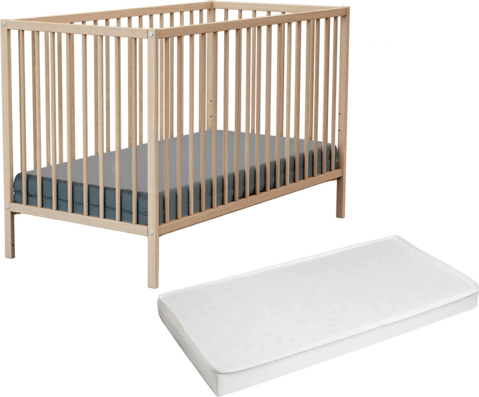 Webaby Houten babybedje ONE 60x120 cm