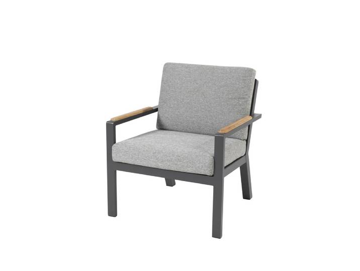 4Seasons Proton niedriger Dining Sessel Anthrazit inkl. 2 Kissen