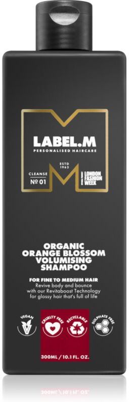 label.m Organic Orange Blossom shampoing pour le volume des cheveux 300 ml