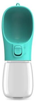 Uplifted Goods Portable Dog Water Bottle With Built In Bowl For Outdoor Travel turquoise 550ml