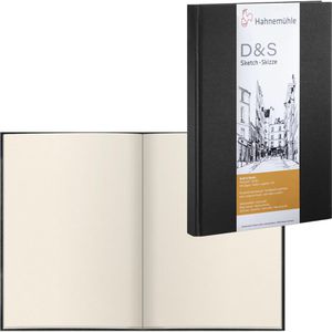 Hahnemühle Skizzenbuch 10628272 D&S, A4 hoch, 140 g/m², weiß, Fadenbindung, 80 Blatt