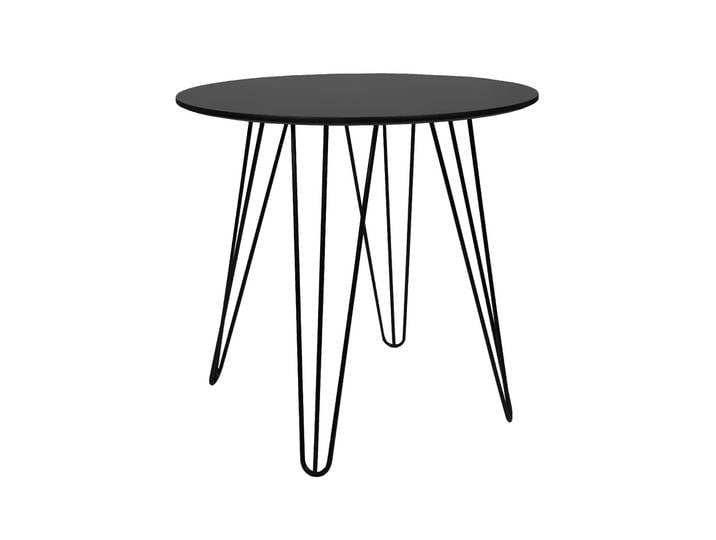 Runder Esstisch HARRY 80x80, schwarz
