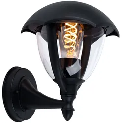 Außen Leuchte Fernbedienung ALU Fassaden Garten Wand Lampe dimmbar im Set inkl. RGB LED Leuchtmittel