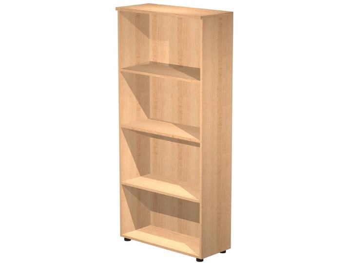 Bibliothèque haute Pronto - L.80 x H.180 cm - Sans porte - Hêtre