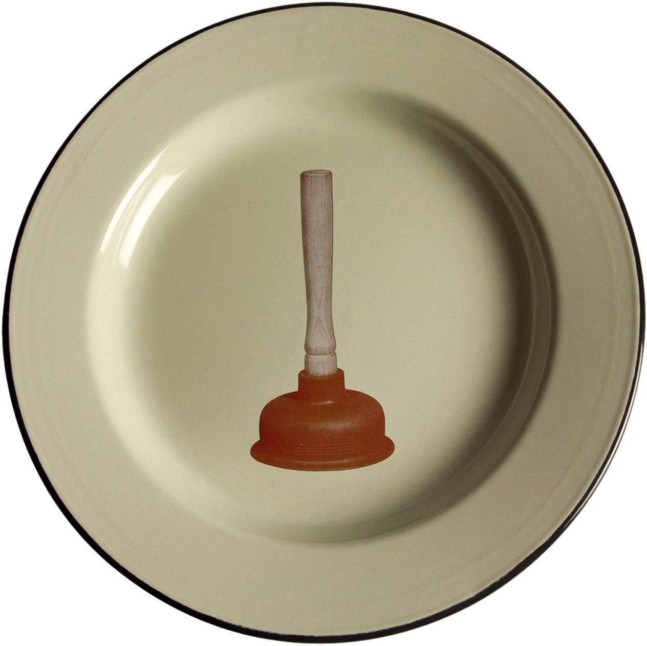 Seletti Wears Toiletpaper Plato Unisex Verde lima -- Unisex