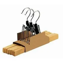Hosenspanner 3er-SET Holz Braun