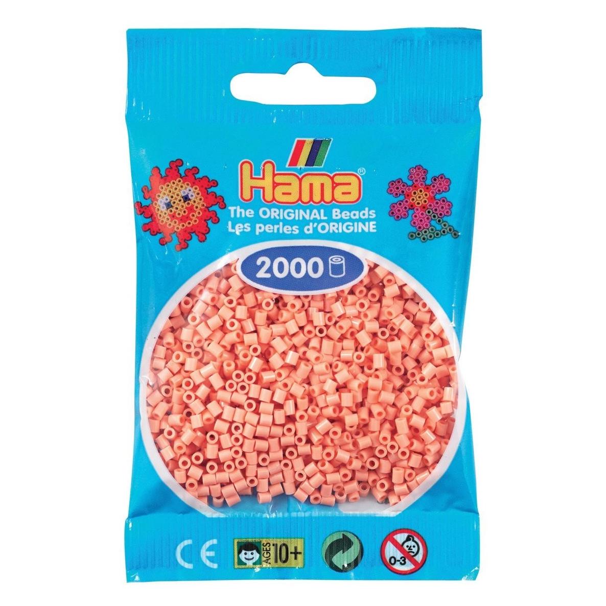 Hama mini perler 2000stk mat rosa (385026)