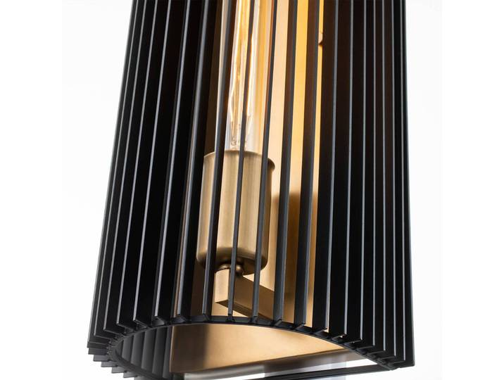 Quintiesse Wandleuchte Linara, dimmbar, schwarz, für Wohn- / Esszimmer, Metall