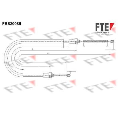 Fte Seilzug, Feststellbremse [Hersteller-Nr. 9250593] für Dacia, Renault